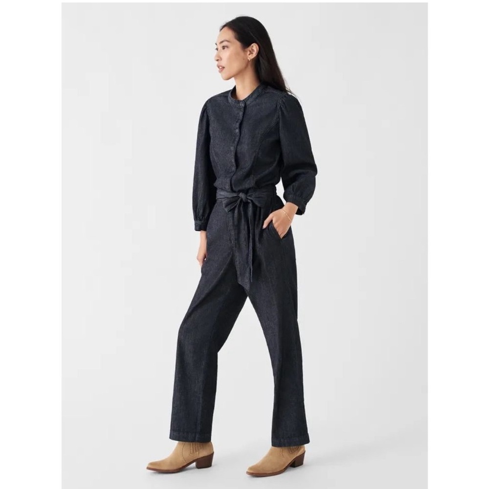Faherty Charlotte Denim Jumpsuit